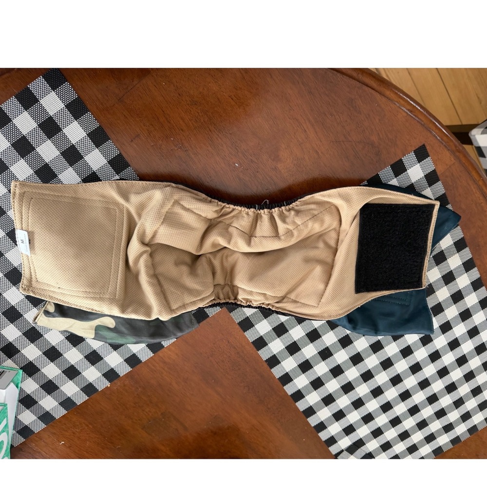 Pack Of 3 Medium Dog Belly Bands Male Diapers 14-16.6 Inch Waist Vuncessin - Picture 3 of 3